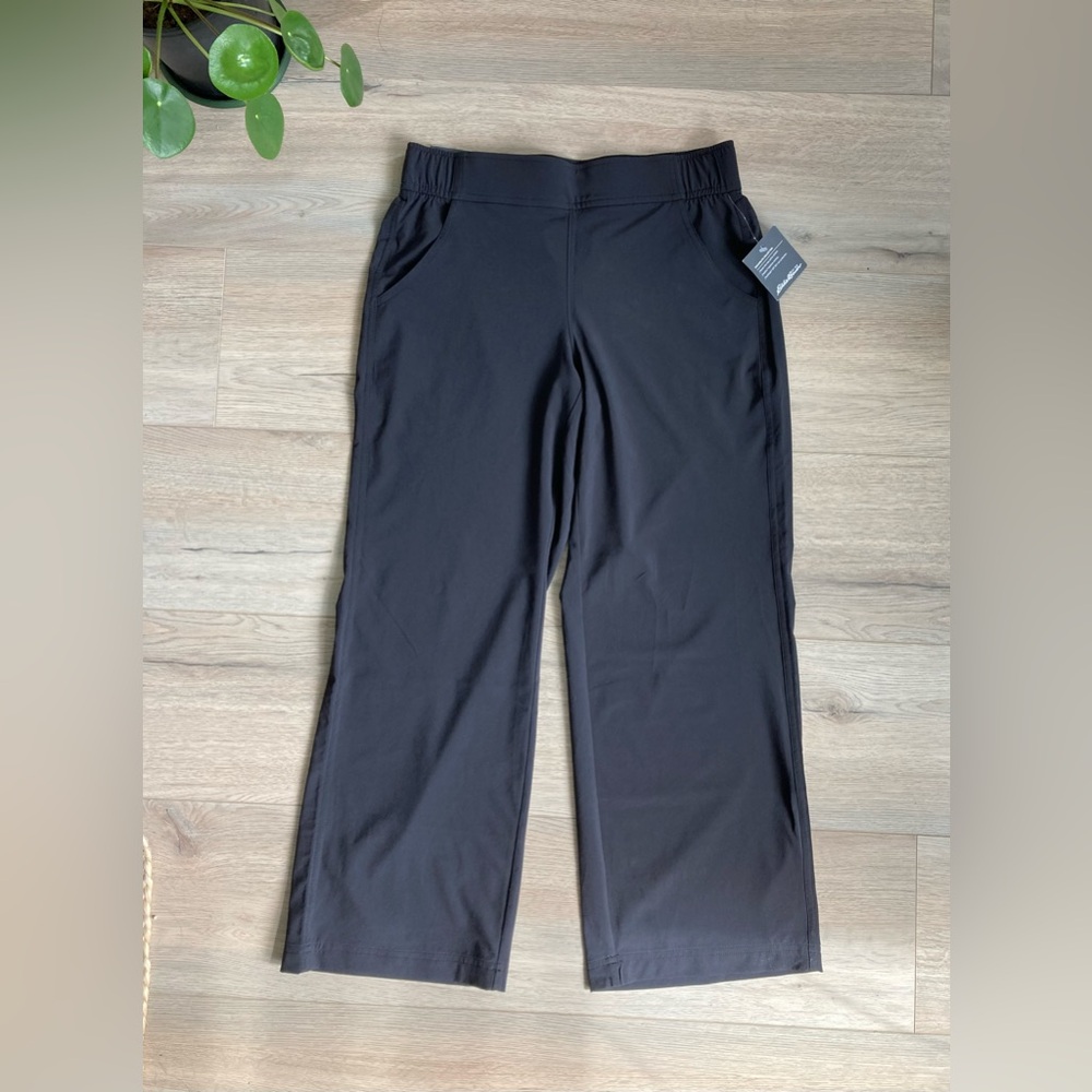 Eddie Bauer Black Curvy Wide-Leg Pants XS BNWT